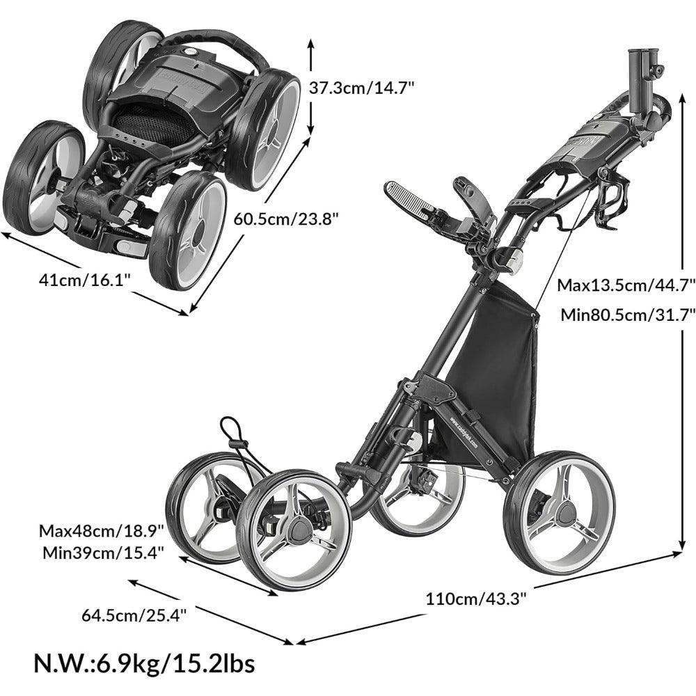 CaddyTek Golf Model 4.0 Push Cart